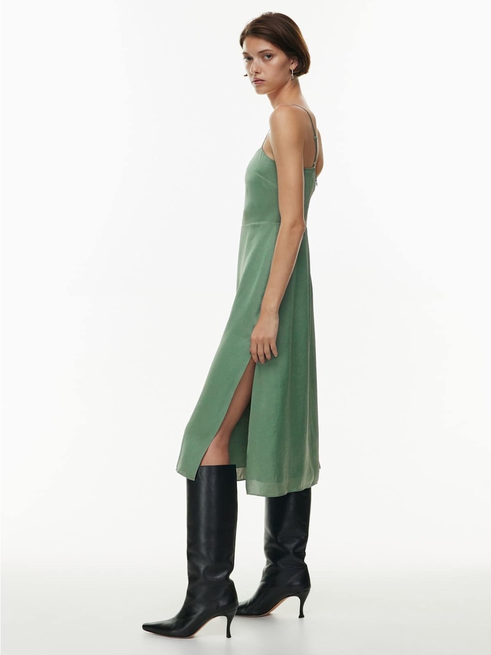 Wilfred Green Slip Midi Dress - Picture 2 of 10